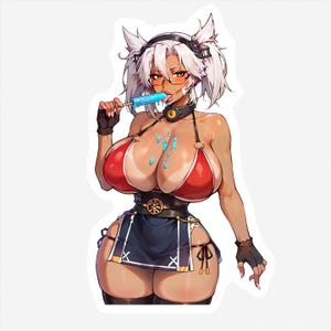 Musashi - Leccare ghiaccioli in bikini - Fem 2 Versioni!