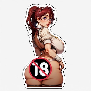 Lilia - Lewd Oppai Anime Waifu Sticker Vinyl Decal