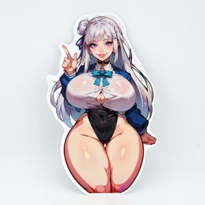Oppai Emilia - Wunderschöne Silberhaarige