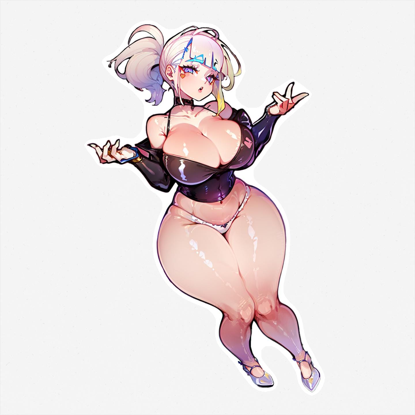 Lucy - Lewd Oppai Anime Waifu Sticker Vinyl Decal