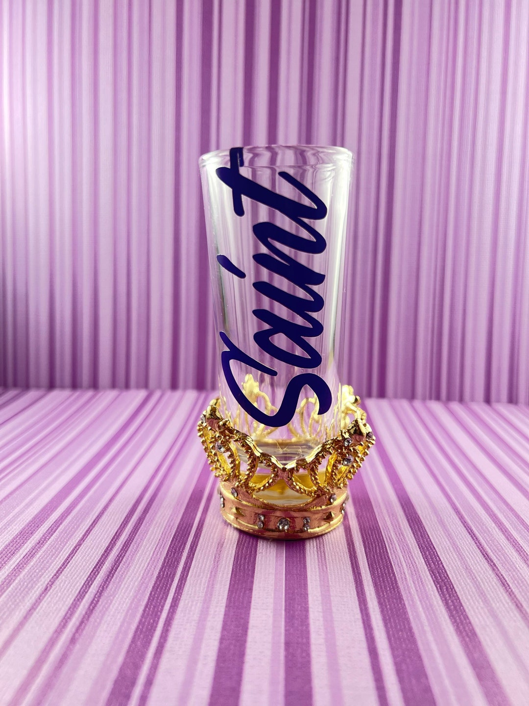 Custom Permanent Double Shot Glass Personalized Shot Glass Etsy