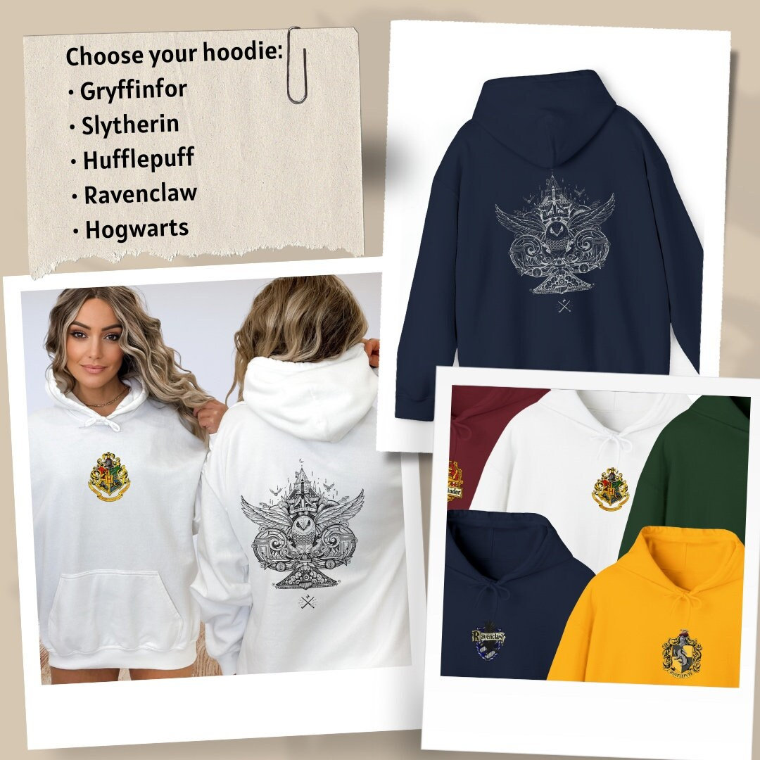 hogwarts house hoodies