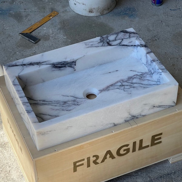 Lilac Marble Sink Wasbasin Stone Sink