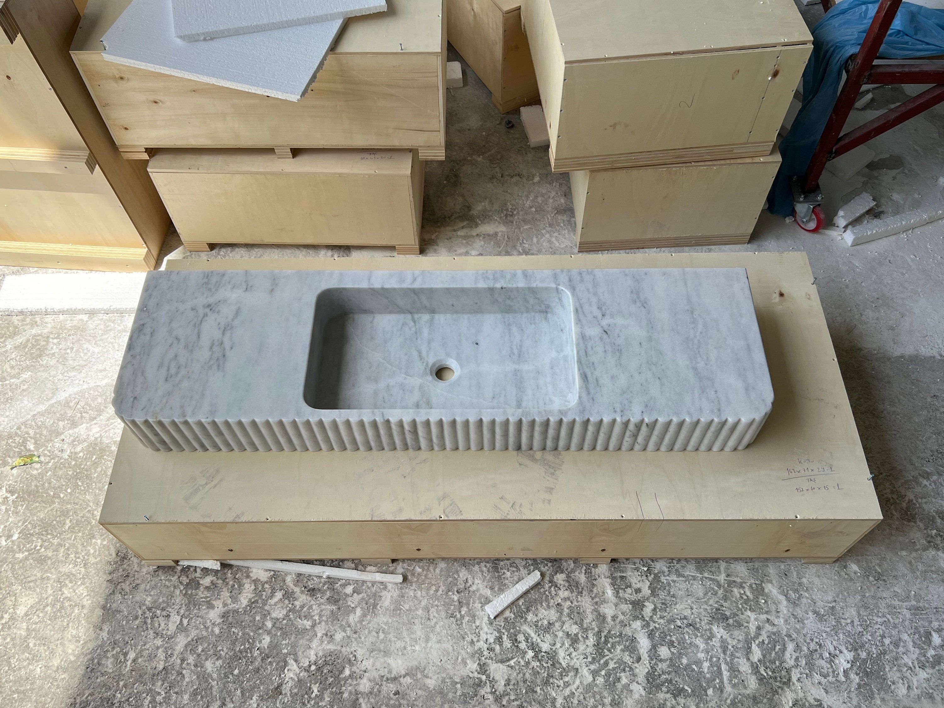 Farmhouse Marble Sink , Bathroom Sink , Powder Room Sink , Bath Dekor ...