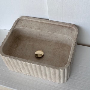 Travertine  marble sink ,  Travertine Stone Sink  , Natural Sink , Rustik Sink, marble Wash basin