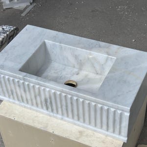 Carrara Marble Sink , White Carrara Marble Sink