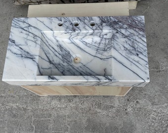 Lilac Marble Sink