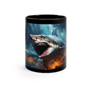Shark Mug, Shark Gift, Ocean Mug, Shark Lover Gift, Marine Biology, Shark Coffee