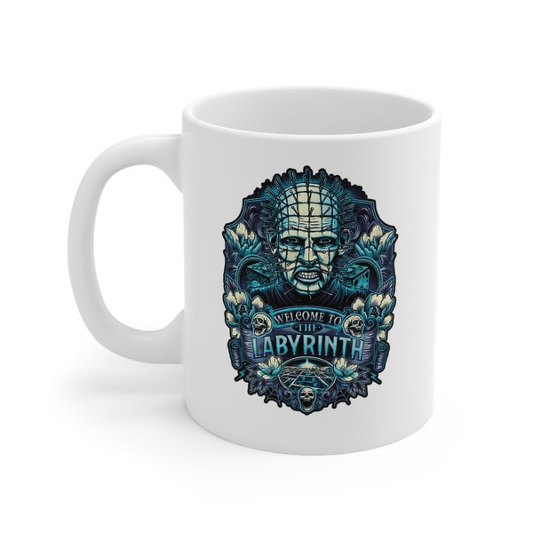 Pinhead, Hellraiser, Horror Mug, Horror Movie Mug, Horror Movie Gift, Horror Movie Lover, Halloween Mugs, Halloween Mug, Halloween Gift