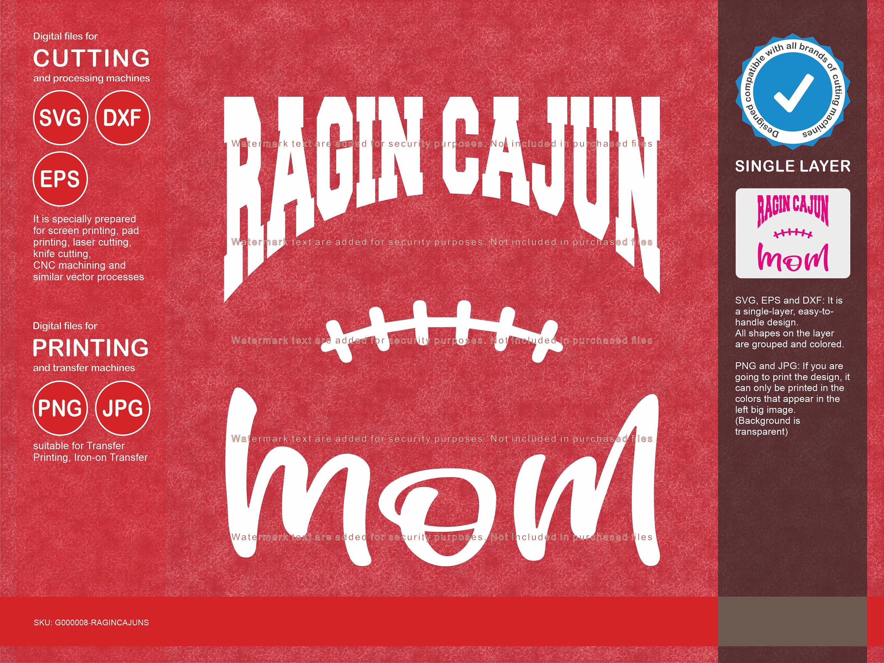 Ragin Cajuns Svg, Ragin Cajun 9 Football Svg Mascot Designs Pack, Ragin ...