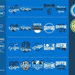 Griffins Svg, Griffin 20 Baseball Svg Mascot Designs Pack, Griffins Svg Cut Files Bundle, Griffins Baseball Team Mascot Svg