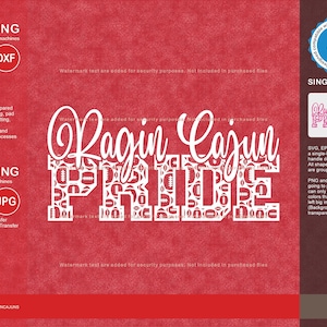 Ragin Cajuns Svg, Ragin Cajun 9 Football Svg Mascot Designs Pack, Ragin ...