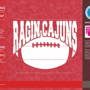 Ragin Cajuns Svg, Ragin Cajun 9 Football Svg Mascot Designs Pack, Ragin ...