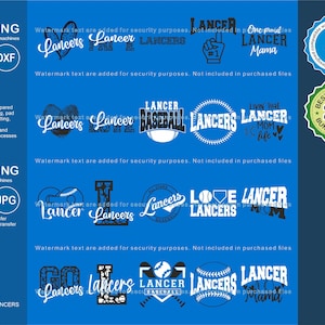 Lancers Svg, Lancer 20 Baseball Svg Mascot Designs Pack, Lancers Svg Cut Files Bundle, Lancers Baseball Team Mascot Svg