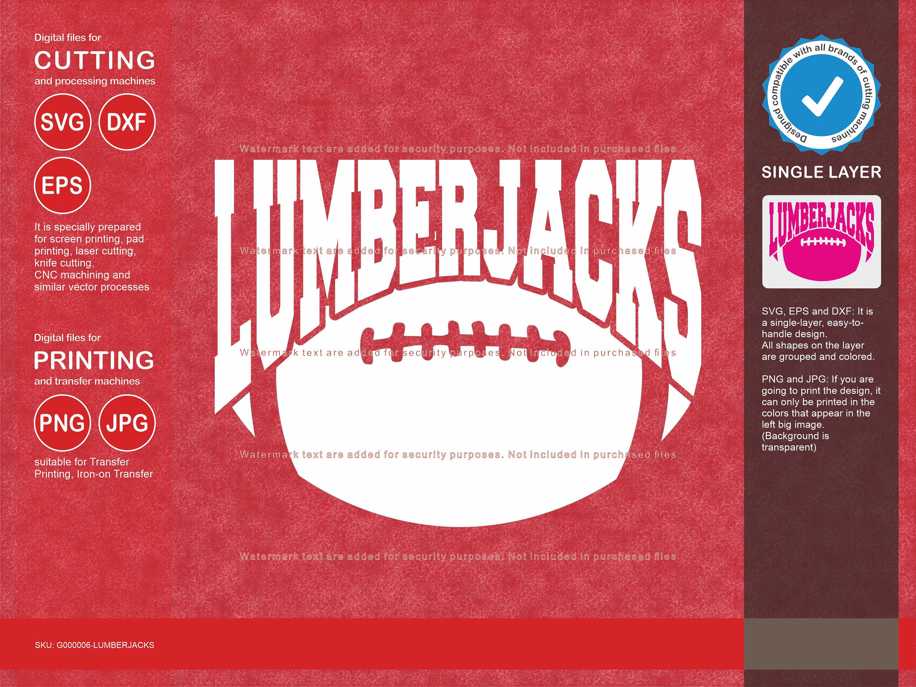 Lumberjacks Svg, Lumberjack 9 Football Svg Mascot Designs Pack