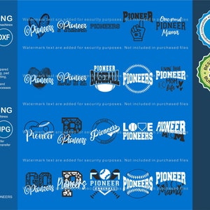 Pioneers Svg, Pioneer 20 Baseball Svg Mascot Designs Pack, Pioneers Svg Cut Files Bundle, Pioneers Baseball Team Mascot Svg