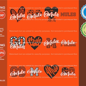 Muilezels Svg, Mule 12 Leopard Svg Mascot Designs Pack, Muilezels Leopard Svg Cut Files Bundel, Muilezels Sport Team Mascotte Svg