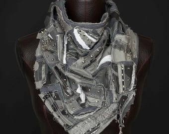 Bufanda de camuflaje postapocalíptica: estilo punk rockero postapocalíptico renovado