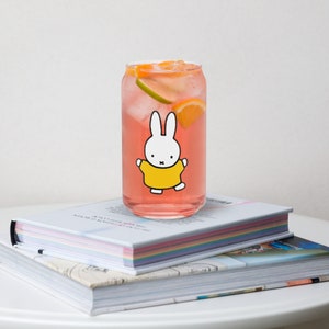 Miffy can-shaped drinking glass