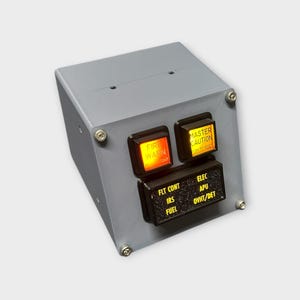 Módulo de aviso de incendio, precaución principal y paquete de seis anuncios de capitán para Boeing 737 - Simulador de vuelo - Paneles de cabina