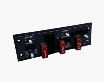 Panel de control de incendios para pedestal Boeing 737 - LED PRO - Simulador de vuelo - Paneles de cabina domésticos