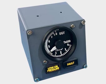 Boeing 737 Analogue APU Exhaust Temp Gauge - LED PRO - Flight Simulator - Home Cockpit Panels