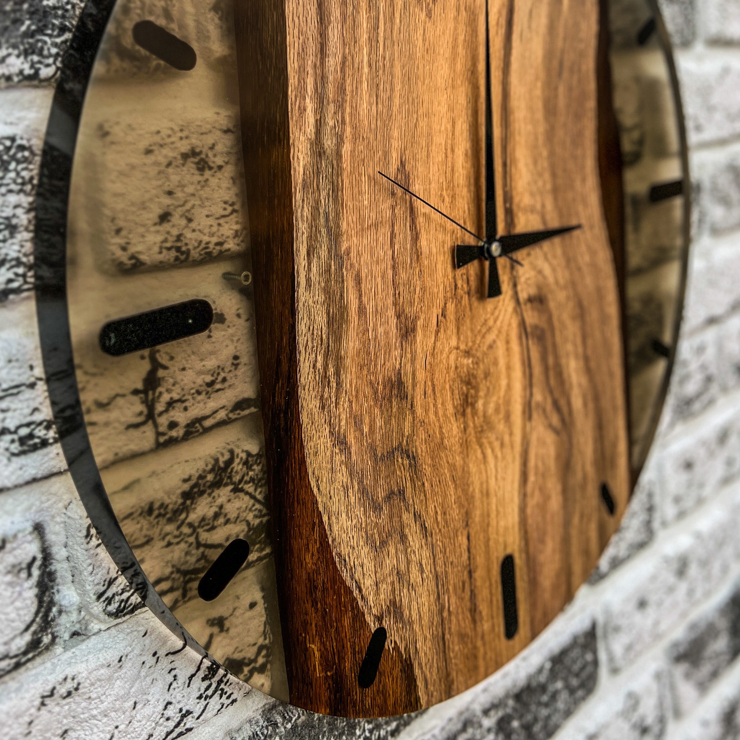 Big Wooden Clock, Resin Clock, Clock for Wall, Epoxy Wall Clock, Epoxy