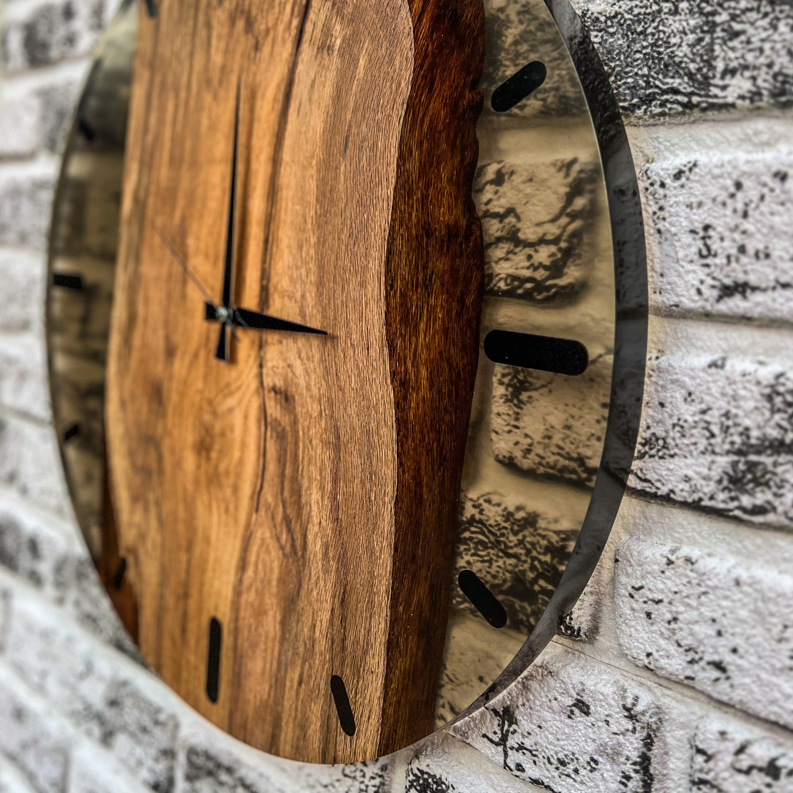 Big Wooden Clock, Resin Clock, Clock for Wall, Epoxy Wall Clock, Epoxy
