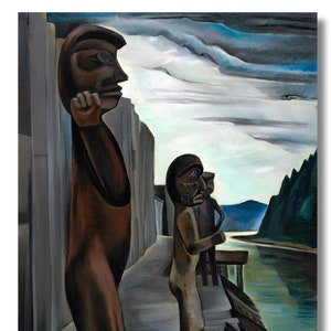 Blunden Harbour by Emily Carr Canvas Wall Art print| Emily Carr Print| Emily Carr Poster| Emily Carr Art| Emily Carr painting| ready to hang
