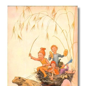 Margaret W. Tarrant canvas kunst aan de muur print, Margaret Tarrant kunst, vintage feeënkunst, wanddecoratie kinderkamer, kunst aan de muur kinderkamer, muurposter kinderkamer