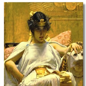 Cleopatra by John William Waterhouse - Timeless Egyptian Art Canvas Print, Waterhouse Print, William Waterhouse Poster, Waterhouse art