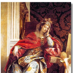 The Vision of St Helena by Paolo Veronese canvas Wall Ar,St Helena Canvas Art,Paolo Veronese Print,St Helena PRİNT Wall Art,Saint Helena