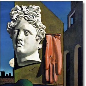 The Song of Love by Giorgio de Chirico - Metaphysical Canvas Wall Art, Giorgio de Chirico Print, Giorgio de Chirico Poster,Metaphysical art