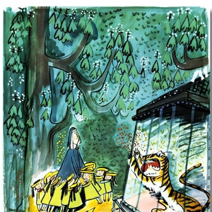 Madeline by Ludwig Bemelmans arte de parede em tela, arte de Ludwig Bemelmans, pôster vintage de quarto infantil, impressão de arte de Ludwig Bemelmans, arte de parede de berçário