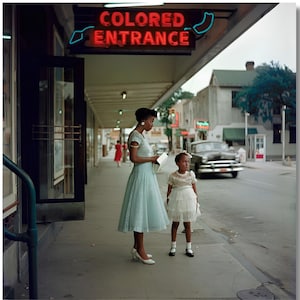 "Gordon Parks Leinwanddruck, Vintage ""Bürgerrecht"" Druck, Historisches Poster für soziale Gerechtigkeit,Gordon Parks Leinwanddruck, fertig zum Aufhängen."