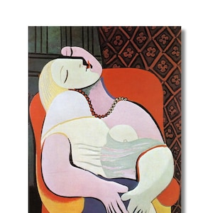 Picasso A Dream canvas,Poster Print Decor for Home & Office Decoration,Picasso Canvas Wall Art Design,artwork print,Surrealism,ready to hang