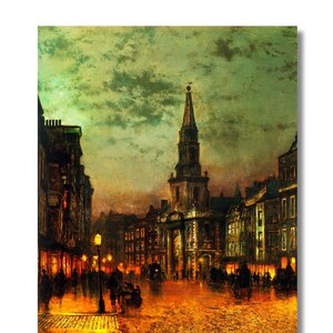 Blackman Street, London by John Atkinson Grimshaw Canvas Wall Art,John Atkinson Grimshaw print ART,John Atkinson Grimshaw Poster,Romanticism