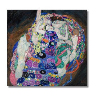 Gustav Klimt The Virgin (1913) Canvas Print,Gustav Klimt Poster,The Virgin canvas poster print,Klimt The Virgin Painting,Symbolist Art