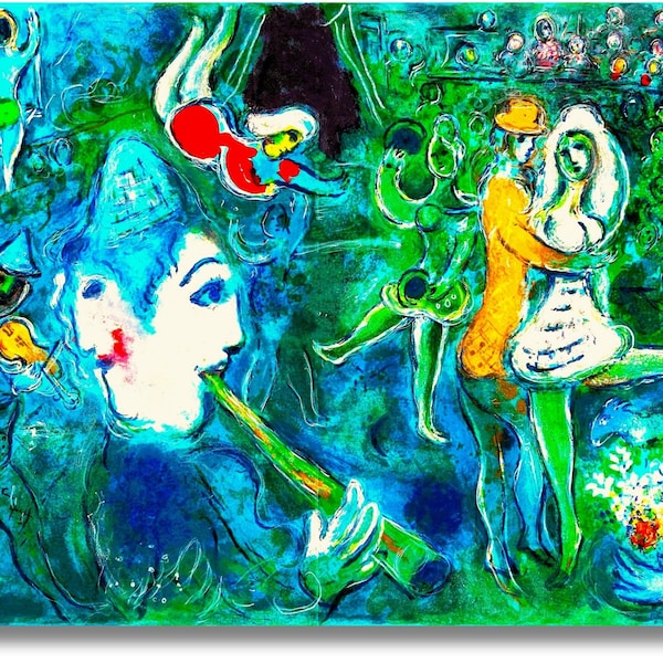 Marc Chagall The Circus Canvas Print,Marc Chagall Poster,Marc Chagall print,The Circus Canvas wall art,Colorful Wall Art,Chagall Painting