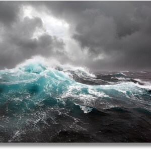 stampa su tela onde dell&#39;oceano, poster di design di arte murale su tela onde dell&#39;oceano, decorazione per la casa e l&#39;ufficio poster o tela pronta da appendere