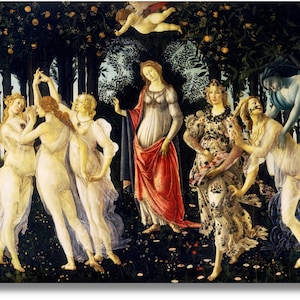 Sandro Botticelli Primavera canvas print,Sandro Botticelli Print,Sandro Botticelli Poster, Primavera Canvas print,Primavera Canvas wall art,