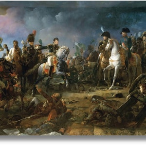 François Gérard - La bataille d&#39;Austerlitz, The battle of Austerlitz, 1805,François Gérard canvas wall art,François Gérard canvas print,