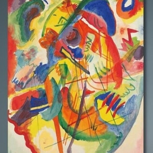 Wassily Kandinsky,Improvisation Dreamy,Canvas Wall Art,Expressionism Abstract Art Constructivism,Abstract,Desing,Gift,Modern Wall Art,