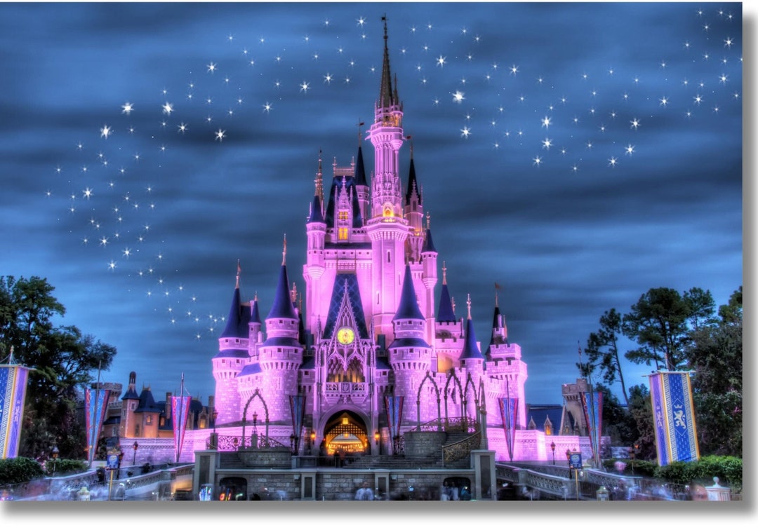 Cinderella Castle Canvas Wall Art,disney Wall Art Canvas,disney Home