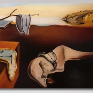 The Persistence of Memory-1931 Salvador Dali canvas print,The Persistence of Memory poster,Surreal Artwork,Salvador Dali print,dali poster