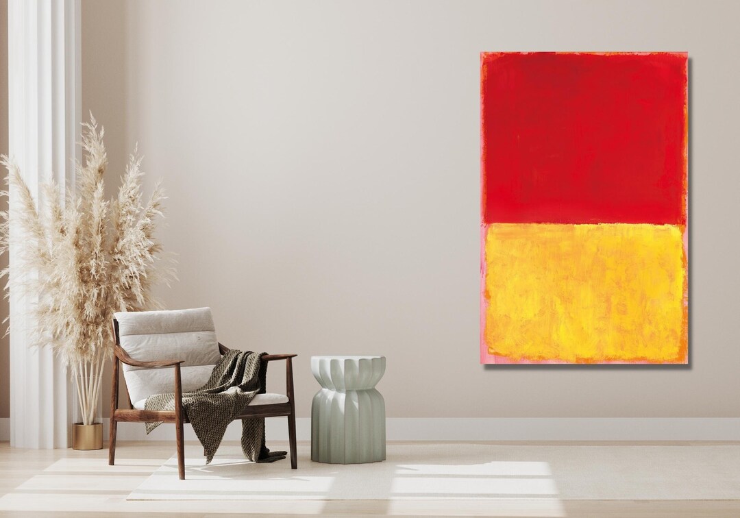 Mark Rothko Red and Yellow Canvas,wall Art, Canva,abstract