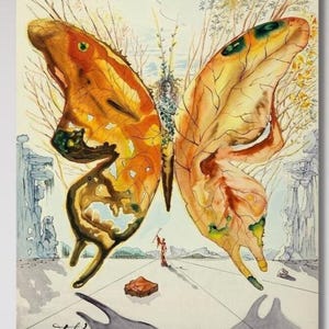 Venus Butterfly by Salvador Dali Canvas Wall Art, Salvador Dali poster, Salvador Dali Art, Salvador Dali painting, Salvador Dali print