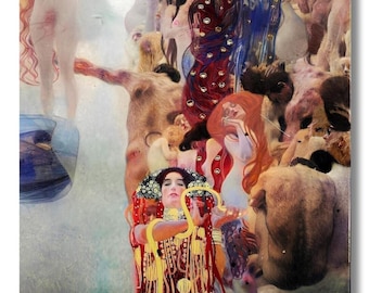 Medicine Gustav Klimt,Medicine Klimt Canvas Art,Medicine Klimt,Medicine Klimt Canvas, Klimt Artwork,Medicine PRİNT Wall Art,Medical Canvas