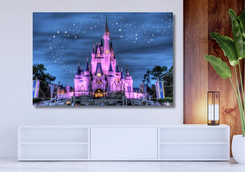 Cinderella Castle Canvas Wall Art,disney Wall Art Canvas,disney Home