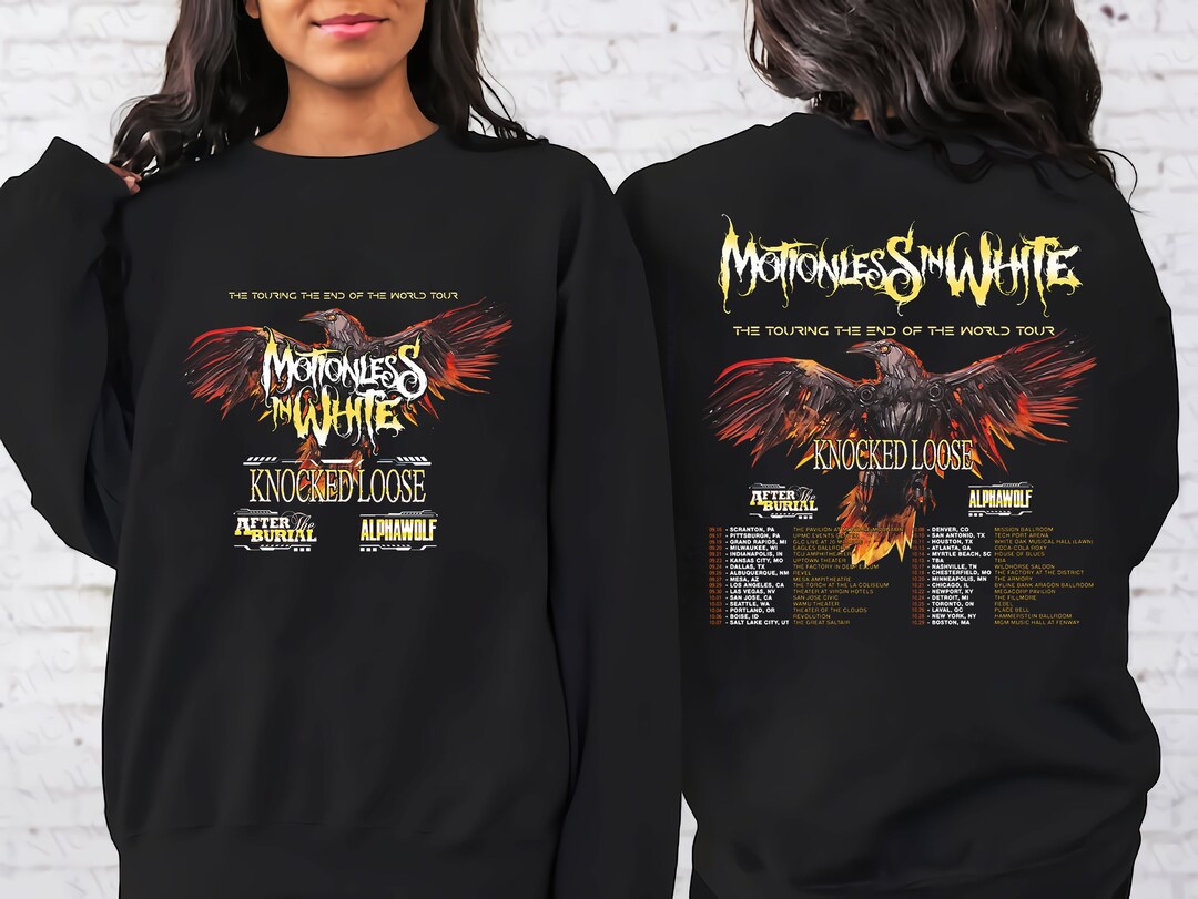 Motionless in White the Touring the End of the World Tour Etsy